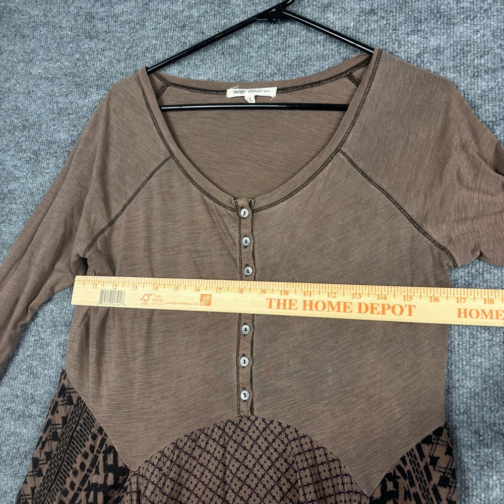 Indigo Thread Co Boho Patchwork Lagenlook Tunic D… - image 6
